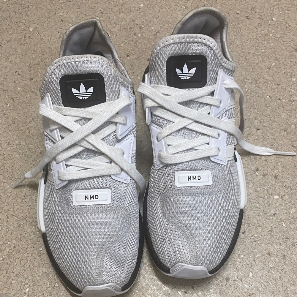 Adidas NMD Gray and White Sneakers
